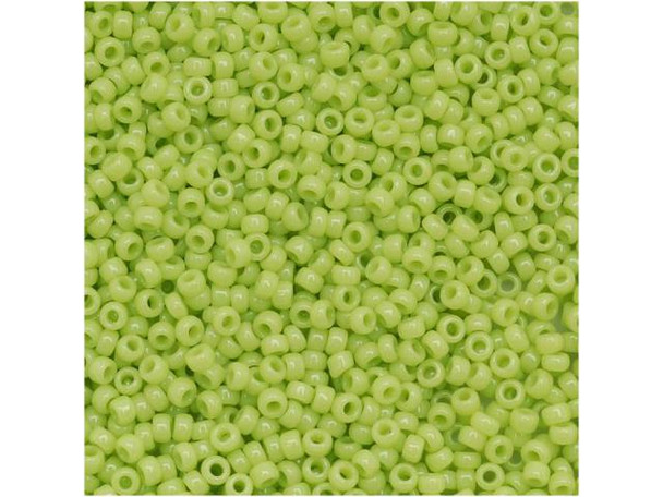 TOHO Glass Seed Bead, Size 15, 1.5mm, Opaque Sour Apple (Tube)
