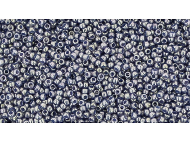 TOHO Glass Seed Bead, Size 15, 1.5mm, Gold-Lustered Pale Wisteria (Tube)