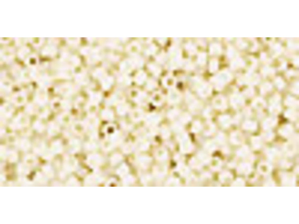 TOHO Glass Seed Bead, Size 15, 1.5mm, Opaque Lt Beige (Tube)