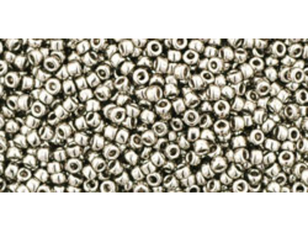 TOHO Glass Seed Bead, Size 15, 1.5mm, Nickel (Tube)