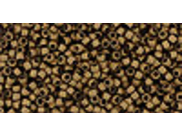 TOHO Glass Seed Bead, Size 15, 1.5mm, Matte-Color Dk Copper (Tube)