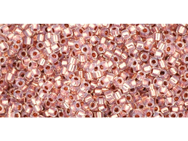 TOHO Glass Seed Bead, Size 15, 1.5mm, Copper-Lined Alabaster (Tube)