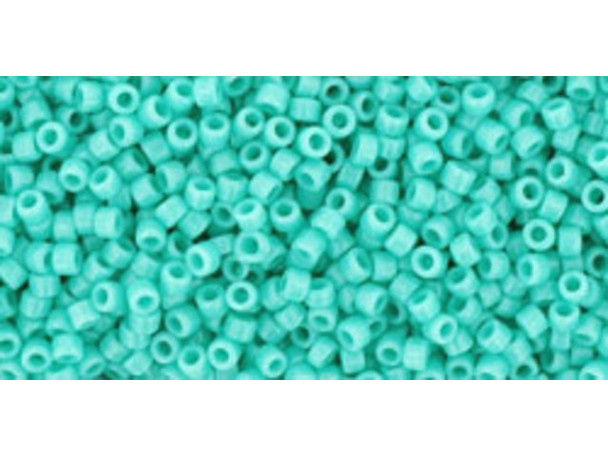 TOHO Glass Seed Bead, Size 15, 1.5mm, Opaque Turquoise (Tube)