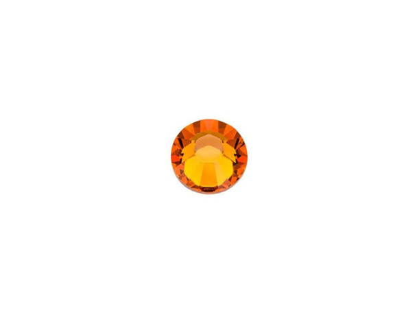 Bring warmth to your designs using the PRESTIGE Crystal Components 2038 SS16 Hotfix rose flatback in Tangerine. This component features a smooth, flatback and a faceted crystal front full of glittering beauty. With this flatback as an embellishment, you can create a stylish design that sparkles with the brilliance of high-quality crystal. Hotfix flatbacks already have adhesive attached to their backing and are heat activated. This shimmering smolder of orange color is inspired by romantic sunsets and joyful sunrises.Sold in increments of 24