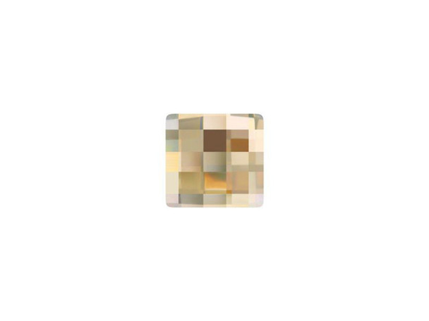 Create a modern sparkle with the PRESTIGE Crystal Components Chessboard flatback. This flatback is square in shape and features square-shaped facets cut into the surface. It's the perfect way to add modern touches to your designs. You can add this flatback to clothing, jewelry projects, scrapbooking projects and even more. This versatile flatback features a champagne gold sparkle.Sold in increments of 6
