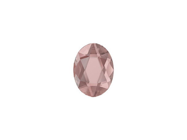 Create a stunning display in your designs with the PRESTIGE Crystal Components 2603 14mm oval flatback in Vintage Rose. The unique shape of this oval-shaped faceted crystal flatback is sure to give your projects a brilliant touch. The combination of elegant shape and precise facets make this oval a beautiful work of art. This flatback features a dusky pink color.