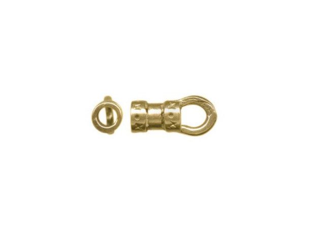 JBB Findings Brass Center-Crimp Tube with Loop, 2mm I.D. (Each)