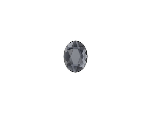 Add glittering style to your designs with the PRESTIGE Crystal Components 2603 4mm oval flatback in Graphite. The unique shape of this oval-shaped faceted crystal flatback is sure to give your projects a brilliant touch. The combination of elegant shape and precise facets make this oval a beautiful work of art. This flatback features a bluish gray-black tone full of deep, shadowy sparkle.Sold in increments of 12