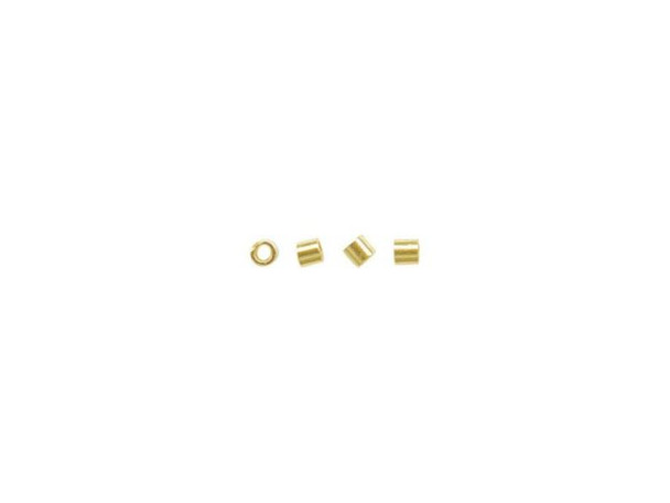 Beadalon Gold Plated Crimp Tube, "Size 1" (Pack)