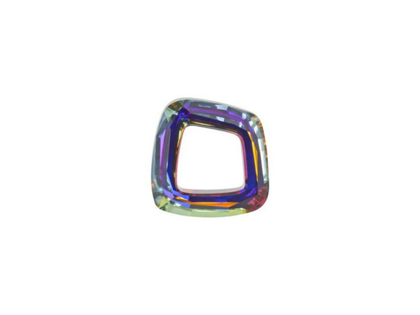 This two-sided PRESTIGE Crystal Components fancy stone crystal will definitely make your jewelry stand out. One side sparkles with iridescent rainbow coloring and the other side is contrasting solid silver. Both sides feature smooth, glistening facets that catch light at every angle. Use this 14mm crystal in any type of jewelry, with any color combination. This piece will accent any scheme with its rainbow shine and silver backdrop. Try mixing it with colorful gemstones in a necklace finished with silver components.