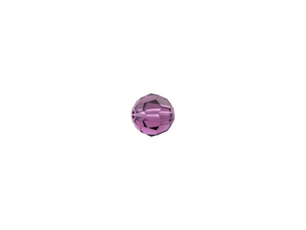 Rich elegance fills this PRESTIGE Crystal Components crystal faceted round. Displaying a classic round shape and multiple facets, this bead can be added to any project for a burst of sparkle. The simple yet elegant style makes this bead an excellent supply to have on hand, because you can use it nearly anywhere. This bead is small in size, so you can use it as a spacer or as a pop of color wherever you need it. It features a deep purple sparkle.Sold in increments of 12