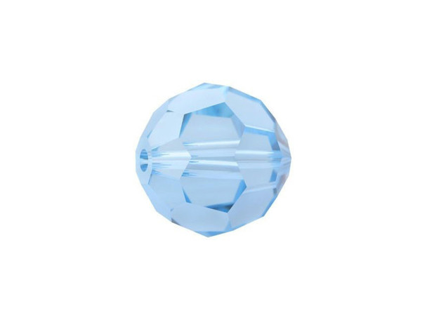 This bold PRESTIGE Crystal Components crystal bead has dozens of meticulously cut facets that capture and reflect the light, creating a gorgeous effect. This round shape is perfect for necklaces, bracelets, earrings, anklets, or in any design that needs a dazzling and colorful accent. You can even use this PRESTIGE Crystal Components bead for embellishing home decor and craft projects. Combine this PRESTIGE Crystal Components bead with one of our many gemstones for designs that are full of color and texture. The rich blue color of this aquamarine crystal will work well for designs that highlight the summer sky or a tropical beach.Sold in increments of 6