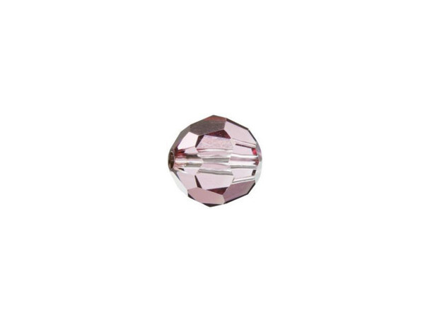 With its rounded shape and lovely color, this PRESTIGE Crystal Components faceted round bead in Crystal Antique Pink is perfect to use in your next jewelry design. This 6mm crystal bead features a rich dusty rose color. Try using this bead in any type of jewelry design laced with crystal clear components and Jet black crystals to create a fascinating look.Sold in increments of 12