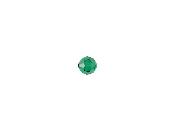 Add the majesty of emerald color to your designs with the PRESTIGE Crystal Components 5000 3mm faceted round in Emerald. This little bead features a round shape and a rich green color that would contrast splendidly with golden tones. This faceted round bead in PRESTIGE Crystal Components's 5000 style is the perfect accent or delicate spacer bead for your beaded jewelry creations. Use only PRESTIGE Crystal Components beads when you want to look your absolute best. This bead looks excellent in seed bead embroidery or weaving designs as a sparkling accent.Sold in increments of 12