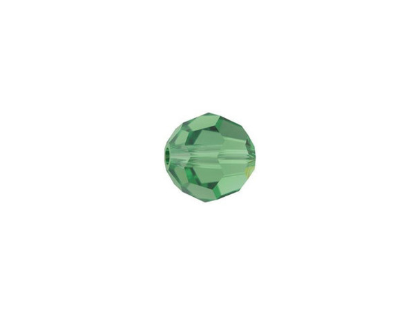Displaying a classic round shape and multiple facets, this bead can be added to any project for a burst of sparkle. The simple yet elegant style makes this bead an excellent supply to have on hand, because you can use it nearly anywhere. This versatile bead features a lush green color full of brilliant sparkle.Sold in increments of 12