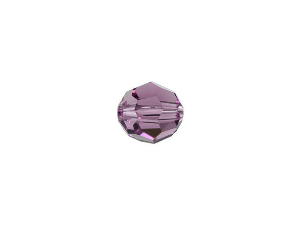 Accent designs with sparkle using this PRESTIGE Crystal Components bead. Displaying a classic round shape and multiple facets, this bead can be added to any project for a burst of sparkle. The simple yet elegant style makes this bead an excellent supply to have on hand, because you can use it nearly anywhere. This crystal features a beautiful shade of purple between Amethyst and Light Amethyst, for a perfectly soft and majestic hue. It's great for floral and spring-inspired designs.Sold in increments of 12