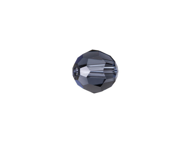 Sleek glamour can be yours with the PRESTIGE Crystal Components 5000 8mm faceted round in Graphite. Displaying a classic round shape and multiple facets, these beads can be added to any project for a burst of sparkle. The simple yet elegant style makes this bead an excellent supply to have on hand, because you can use them nearly anywhere. It features a bluish gray-black tone full of deep, shadowy sparkle. This versatile dark lead color can be used as a neutral full of mysterious glamour. It is the perfect size for matching necklace and bracelet sets.Sold in increments of 6
