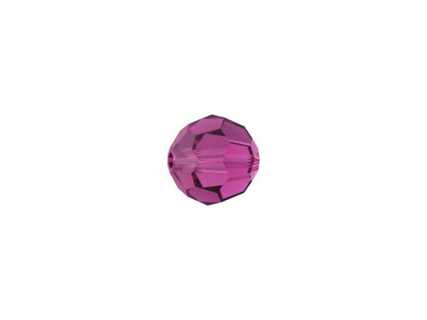 PRESTIGE 5000 6mm Faceted Round Fuchsia (12 Pieces)