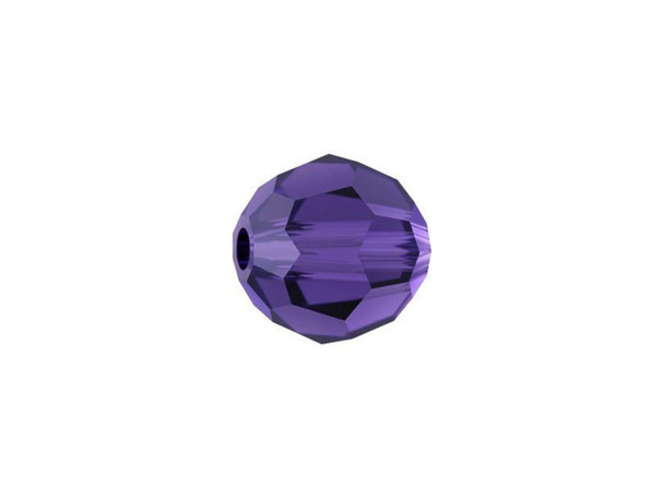 Add a regal accent to your projects with this PRESTIGE Crystal Components crystal faceted round. Displaying a classic round shape and multiple facets, this bead can be added to any project for a burst of sparkle. The simple yet elegant style makes this bead an excellent supply to have on hand, because you can use it nearly anywhere. This bead is the perfect size for matching necklace and bracelet sets. It features a deep purple color that gleams mysteriously.Sold in increments of 6