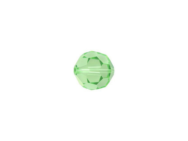 Bring a cheerful display to your style with this PRESTIGE Crystal Components crystal faceted round. Displaying a classic round shape and multiple facets, this bead can be added to any project for a burst of sparkle. The simple yet elegant style makes this bead an excellent supply to have on hand, because you can use it nearly anywhere. This bead is versatile in size, so use it in necklaces, bracelets, and earrings. It displays a light and leafy green color.Sold in increments of 12