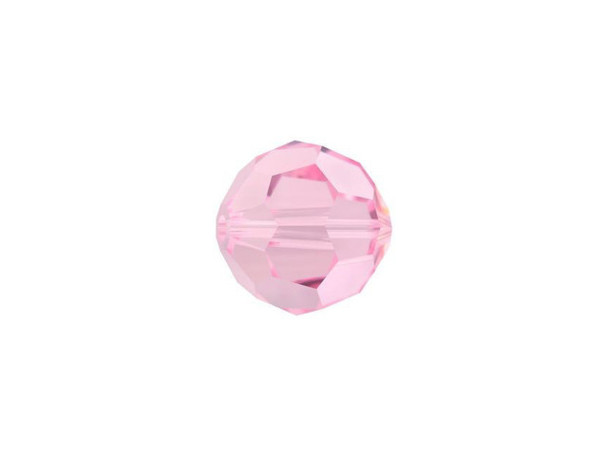 Displaying a classic round shape and multiple facets, this bead can be added to any project for a burst of sparkle. The simple yet elegant style makes this bead an excellent supply to have on hand, because you can use it nearly anywhere. This eye-catching bead features a delicate pink color full of amazing sparkle.Sold in increments of 6