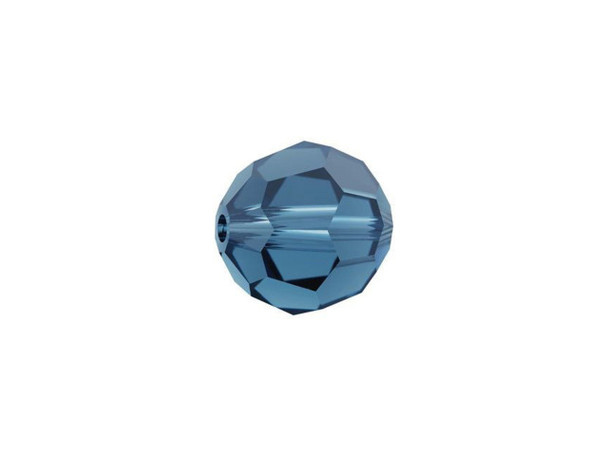 Displaying a classic round shape and multiple facets, this bead can be added to any project for a burst of sparkle. The simple yet elegant style makes this bead an excellent supply to have on hand, because you can use it nearly anywhere. This eye-catching bead features a dusty midnight blue color.Sold in increments of 6