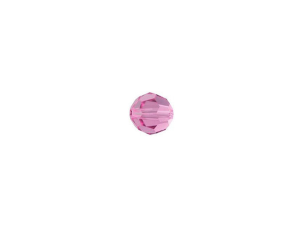 Displaying a classic round shape and multiple facets, this bead can be added to any project for a burst of sparkle. The simple yet elegant style makes this bead an excellent supply to have on hand, because you can use it nearly anywhere. This small bead features a sweet pink color that will add a graceful sparkle to any jewelry design.Sold in increments of 12