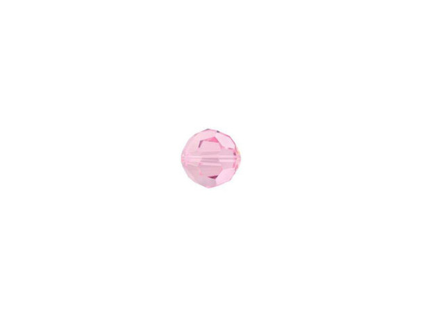 Displaying a classic round shape and multiple facets, this bead can be added to any project for a burst of sparkle. The simple yet elegant style makes this bead an excellent supply to have on hand, because you can use it nearly anywhere. This small bead features a deep blush pink color full of feminine beauty.Sold in increments of 12