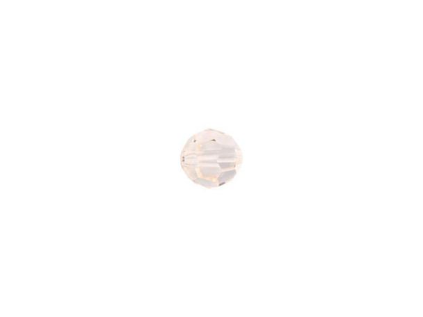 Displaying a classic round shape and multiple facets, this bead can be added to any project for a burst of sparkle. The simple yet elegant style makes this bead an excellent supply to have on hand, because you can use it nearly anywhere. This small bead features a faintly silken color, so it's perfect for using as a sparkling neutral accent.Sold in increments of 12