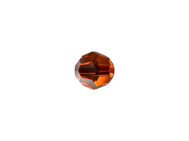 Dazzling style can be yours with this PRESTIGE Crystal Components crystal faceted round in Smoked Amber. Displaying a classic round shape and multiple facets, this bead can be added to any project for a burst of sparkle. The simple yet elegant style makes this bead an excellent supply to have on hand, because you can use it nearly anywhere. This bead features a rich brown amber color.Sold in increments of 12