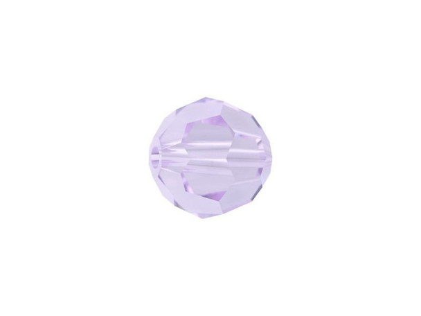Displaying a classic round shape and multiple facets, this bead can be added to any project for a burst of sparkle. The simple yet elegant style makes this bead an excellent supply to have on hand, because you can use it nearly anywhere. This eye-catching bead features a faint pale purple color with an icy sparkle.Sold in increments of 6