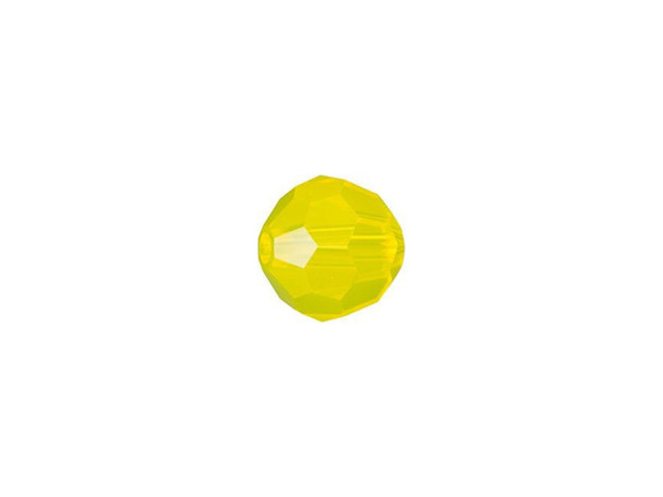 Bright and sunny style can be yours with the PRESTIGE Crystal Components 5000 6mm faceted round in Yellow Opal. Displaying a classic round shape and multiple facets, these beads can be added to any project for a burst of sparkle. The simple yet elegant style makes this bead an excellent supply to have on hand, because you can use them nearly anywhere. It features a sunny opalescent yellow color inspired by the gemstone citrine. It is both fiery and elegantly matte. It is versatile in size.Sold in increments of 12
