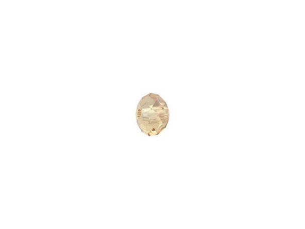 Saturate your jewelry in radiant sparkle with this Austrian crystal PRESTIGE Crystal Components bead. This tiny 6mm roundel features a delicate transparent golden hue, which gains brilliance from the multi-faceted surface. String several of them together for a beautiful bracelet or necklace or dangle a few from chandelier earrings. Try accenting them with dark purple beads and gold components for a lavish result.Sold in increments of 12