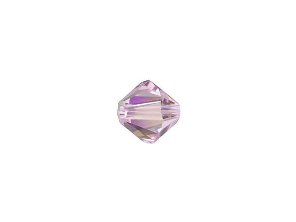 Draw attention to designs with the amazing sparkle of this PRESTIGE Crystal Components bicone bead. This bead features the popular Bicone shape that tapers at both ends, much like a diamond. The multiple facets cut into the surface of the crystal create a sparkling effect that is sure to catch the eye. You can use this versatile bead anywhere. The Shimmer effect is inspired by the glittering AB finish. It's a soft and elegant effect that radiates multiple shades of a single color. It offers more brilliance, color vibrancy, and light refraction to accentuate every movement of the crystal.Sold in increments of 12