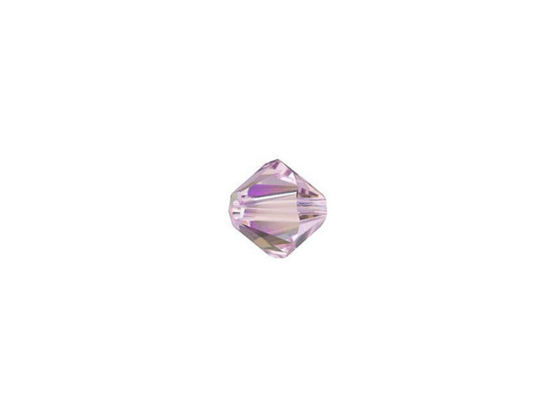 You'll love creating sparkling style with this PRESTIGE Crystal Components bead. This bead features the popular Bicone shape that tapers at both ends, much like a diamond. The multiple facets cut into the surface of the crystal create a sparkling effect that is sure to catch the eye. This bead is great for adding sparkle to necklaces, bracelets, and even earrings. The shimmer effect is a special coating specifically designed to capture movement. This effect adds brilliance, color vibrancy, and unique light refraction. The effect has been applied twice for even more brilliance.Sold in increments of 24