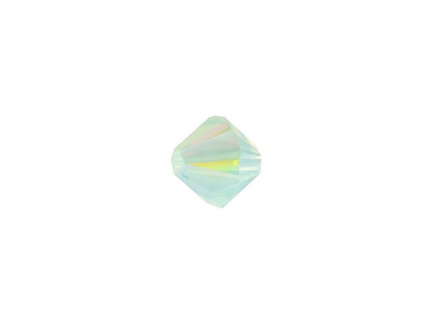 Create eye-catching style with this PRESTIGE Crystal Components bead. This bead features the popular Bicone shape that tapers at both ends, much like a diamond. The multiple facets cut into the surface of the crystal create a sparkling effect that is sure to catch the eye. This crystal features a translucent opal effect combined with the vibrancy and brilliancy of the Shimmer effect. This amazing Opal Shimmer crystal emits multicolored flashes of light that give it a truly beautiful look.Sold in increments of 12