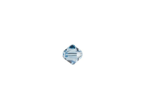 Add touches of blue color to your creations with this dainty 4mm Bicone in Denim Blue from PRESTIGE Crystal Components. This fun blue shade is meant to bring to mind calming waters. This bead is a small size that works nicely as a spacer or in earring designs. It is a classic Bicone with 12 facets for added sparkle and brilliance. You'll love the versatility that this bead provides when adding crystal to your designs.Sold in increments of 24