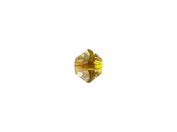 Give your designs an elegant look with this beautiful faceted Bicone in the gorgeous Golden Topaz color from PRESTIGE Crystal Components. This Bicone crystal features the cut with 12 amazing facets full of sparkle and brilliance. This patented cut is beyond measure and just has to be seen to be truly appreciated. Make your designs pop with this gorgeous 3mm crystal bead today.Sold in increments of 24