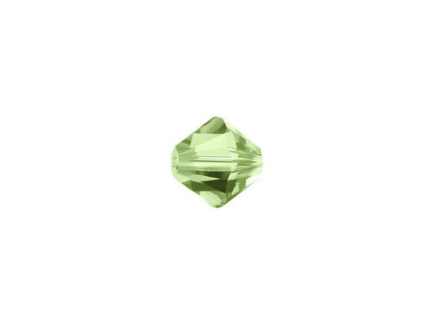 The captivating green Peridot color of this Bicone from PRESTIGE Crystal Components is sure to provide your designs with a touch of gorgeous beauty. This Bicone crystal features the cut with 12 amazing facets for added sparkle and brilliance. This patented cut is bursting with captivating brilliance and will provide you with gorgeous results. Make your designs pop with this gorgeous 6mm crystal bead today.Sold in increments of 12