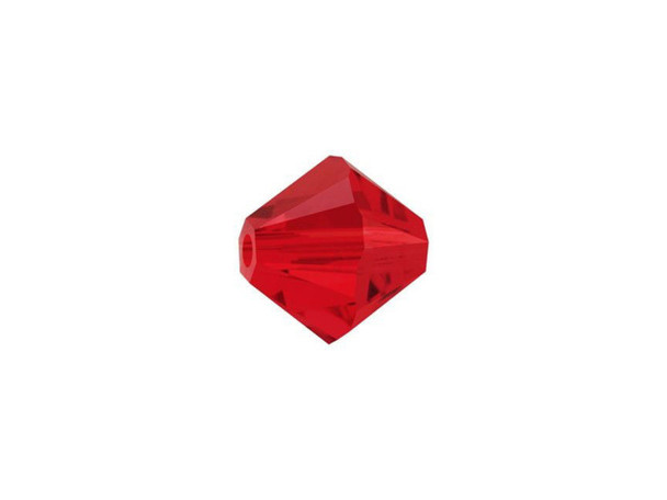 This lovely PRESTIGE Crystal Components Bicone bead comes in a fiery red shade of light Siam. Its 8mm size makes it a good choice for the main element of a bracelet or necklace design. Try using this stunning bead as a way to draw attention to your jewelry designs. It features the cut, which has 12 facets for added sparkle and brilliance.Sold in increments of 6