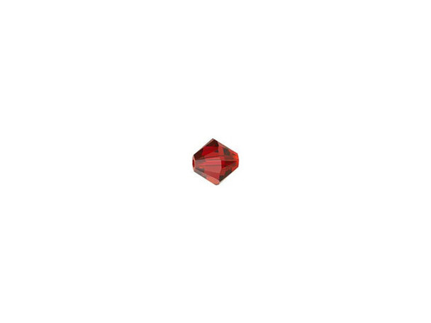 For a romantic touch of sparkle, try this PRESTIGE Crystal Components bead. This bead features the popular Bicone shape that tapers at both ends, much like a diamond. The multiple facets cut into the surface of the crystal create a sparkling effect that is sure to catch the eye. This bead is tiny in size, so it will work well with seed beads. Try it in intricate bead embroidery. This bead features a rich scarlet red color, full of rosy warmth.Sold in increments of 24