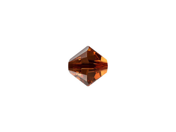 Give your designs an elegant look with this beautiful faceted Bicone in the gorgeous Smoked Amber color from PRESTIGE Crystal Components. This Bicone crystal features the cut with 12 amazing facets full of sparkle and brilliance. This patented cut is beyond measure and just has to be seen to be truly appreciated. Make your designs pop with this gorgeous 6mm crystal bead today.Sold in increments of 12