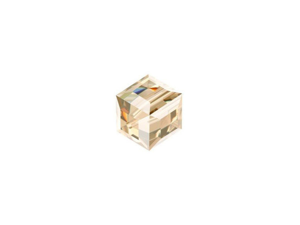 You'll love creating unforgettable style with this PRESTIGE Crystal Components cube bead. This modern bead features a cube shape with precision-cut facets for sparkle from every angle. This bead is perfect for creating a playful feel in your designs. Try it in necklaces, bracelets and even earrings. It's sure to add excitement to your style. This versatile bead features a champagne gold color.Sold in increments of 6