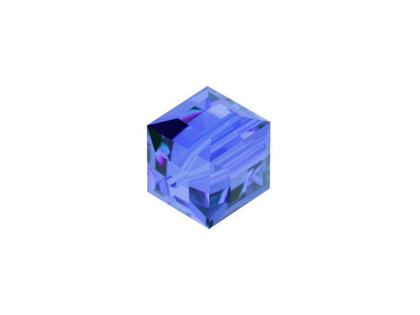 Add modern elegance to your style with this PRESTIGE Crystal Components cube bead. This modern bead features a cube shape with precision-cut facets for sparkle from every angle. This bead is perfect for creating a playful feel in your designs. Try it in necklaces, bracelets and even earrings. It's sure to add excitement to your style. This bead features a regal blue sparkle.Sold in increments of 6