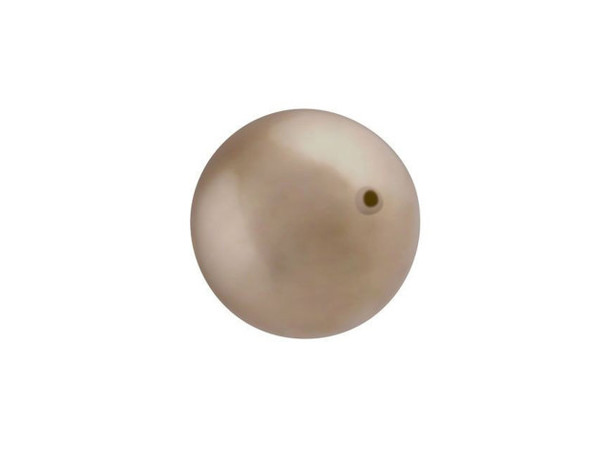 Your designs will stand out with this PRESTIGE Crystal Components crystal pearl. This crystal pearl features a smooth, round surface that will accent any jewelry design with a dash of timeless elegance. Pearls are always classic choices for designs and exude sophistication and luxury. This faux pearl has a crystal core that makes it heavier. Its pearl coating is similar to a natural pearl luster and is consistent in color. This bold bead features a bronzed gold beauty.Sold in increments of 10