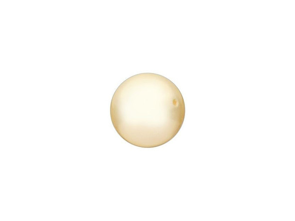 This PRESTIGE Crystal Components pearl displays a lovely Light Gold hue accented by a lustrous pearlescent sheen. This 8mm faux pearl contains a leaded crystal core which gives it a heaver, more realistic feel than common faux glass pearls. As an added bonus, this pearl is resistant to perspiration, UV rays, perfumes and scratches. It displays a lovely light gold color you'll love showcasing in your designs.Sold in increments of 50