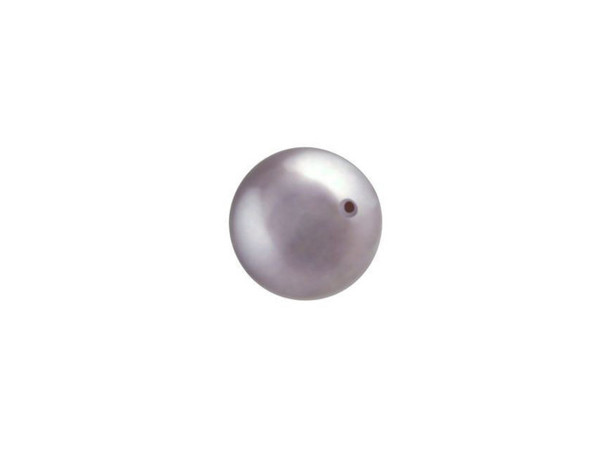 Your designs will stand out with this PRESTIGE Crystal Components crystal pearl. This crystal pearl features a smooth, round surface that will accent any jewelry design with a dash of timeless elegance. Pearls are always classic choices for designs and exude sophistication and luxury. This faux pearl has a crystal core that makes it heavier. Its pearl coating is similar to a natural pearl luster and is consistent in color. This pearl is the perfect size for matching jewelry sets. It displays a silvery purple gleam.Sold in increments of 50
