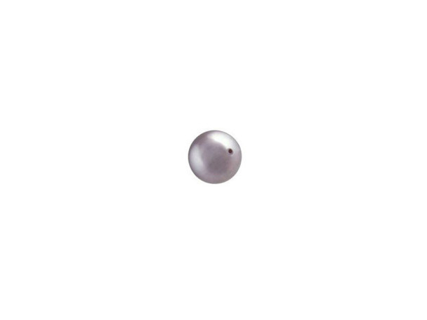 Your designs will stand out with this PRESTIGE Crystal Components crystal pearl. This crystal pearl features a smooth, round surface that will accent any jewelry design with a dash of timeless elegance. Pearls are always classic choices for designs and exude sophistication and luxury. This faux pearl has a crystal core that makes it heavier. Its pearl coating is similar to a natural pearl luster and is consistent in color. This small pearl features a silvery purple color.Sold in increments of 100
