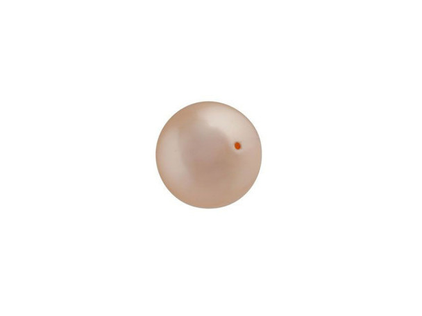 Your designs will stand out with this PRESTIGE Crystal Components crystal pearl. This crystal pearl features a smooth, round surface that will accent any jewelry design with a dash of timeless elegance. Pearls are always classic choices for designs and exude sophistication and luxury. This faux pearl has a crystal core that makes it heavier. Its pearl coating is similar to a natural pearl luster and is consistent in color. This pearl is the perfect size for matching jewelry sets. It displays a peachy gold color.Sold in increments of 50