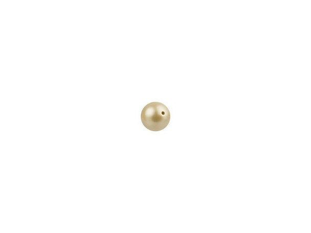 Put a regal touch on your style with this PRESTIGE Crystal Components crystal pearl. This crystal pearl features a smooth, round surface that will accent any jewelry design with a dash of timeless elegance. Pearls are always classic choices for designs and exude sophistication and luxury. It is tiny in size, so you can use it with seed beads, in bead embroidery, or as a small spacer in stringing projects. This pearl features a soft golden glow, perfect for classic styles.Sold in increments of 100